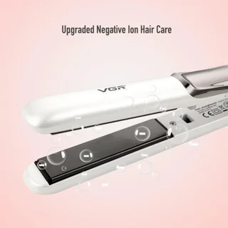 اتو مو حرفه‌ای وی جی آر مدل VGR V-550 با صفحات سرامیکی، نمایشگر LED و تنظیم دمای دیجیتال