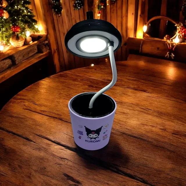 چراغ خواب و مطالعه و جامدادی طرح کرومی (KUROMI)  شارژی