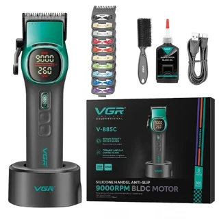 تصویر اقلام درون جعبه ماشین اصلاح سر VGR V-885C