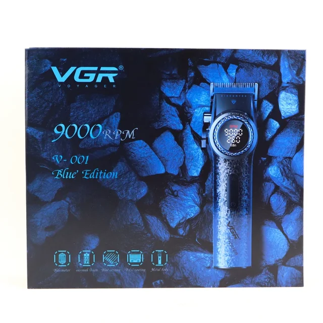 جعبه  ماشین اصلاح سر و صورت حرفه‌ای وی جی آر مدل V-001