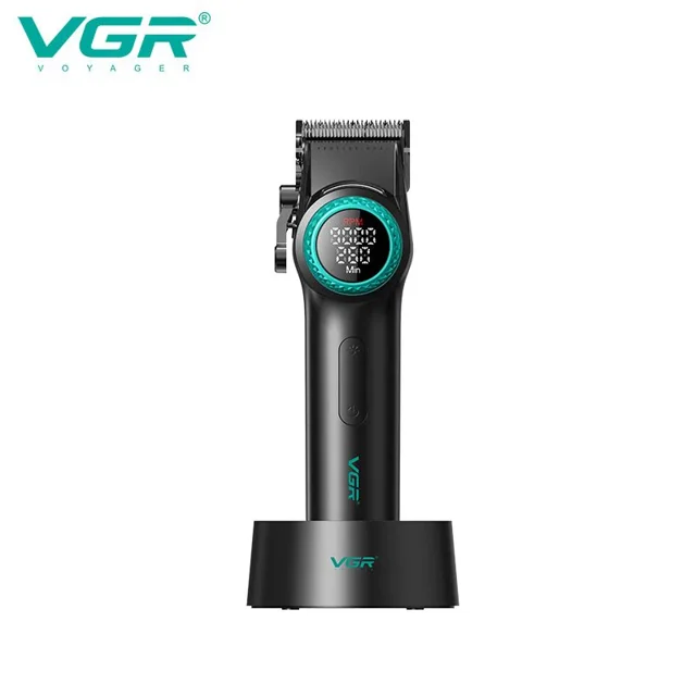 ماشین اصلاح سر و صورت حرفه‌ای وی جی آر مدل V-001 رنگ مشکی