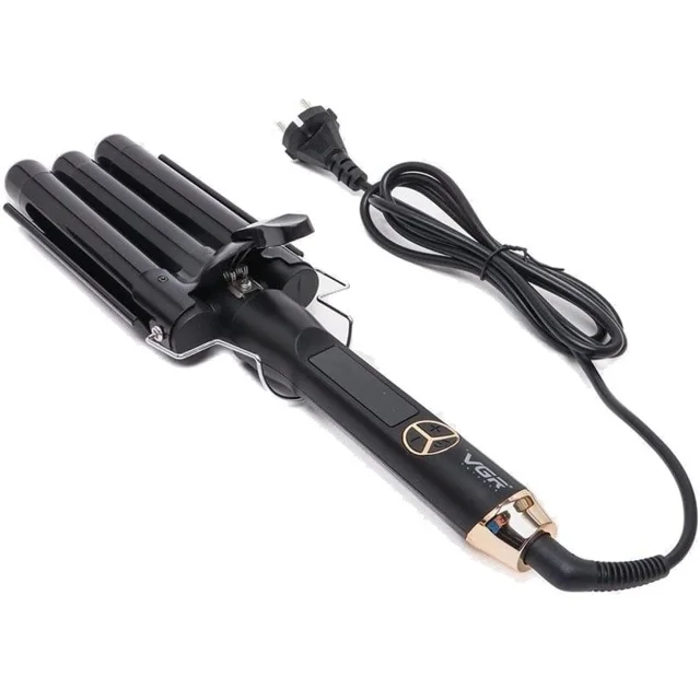 VGR V-591 Triple Barrel Hair Curler with Ceramic Coating & LED Display