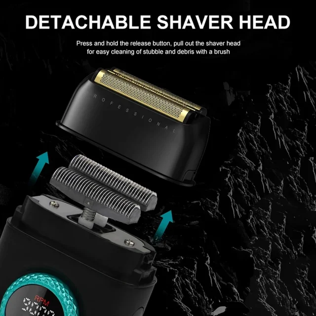 VGR V-378 Professional Triple Foil Shaver with Metal Body