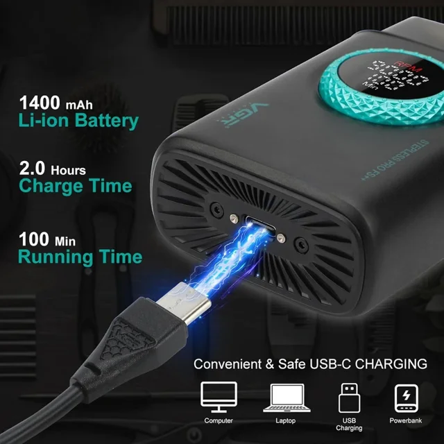 باتری و شارژر شیور VGR V-378