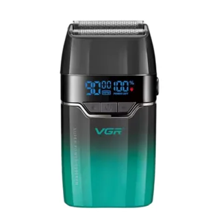 ماشین اصلاح صفرزن وی جی آر مدل VGR V-308 با تیغه فویلی دوگانه و بدنه فلزی