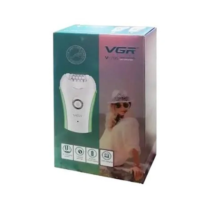 جعبه اپیلاتور و موبر بانوان وی جی آر مدل VGR V-705 با باتری قابل شارژ و سری‌های چندمنظوره
