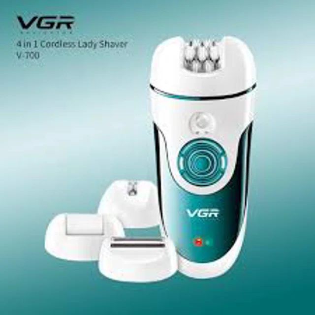 VGR V-700 4-in-1 Rechargeable Lady Epilator & Shaver