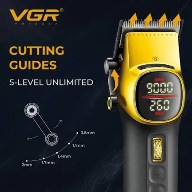 VGR V-885C Professional Hair Clipper with BLDC Motor & 4600mAh Battery