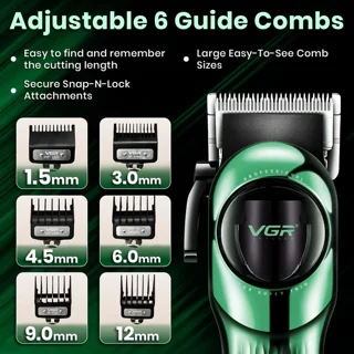 ماشین اصلاح سر و صورت VGR مدل V-166 شارژی حرفه‌ای