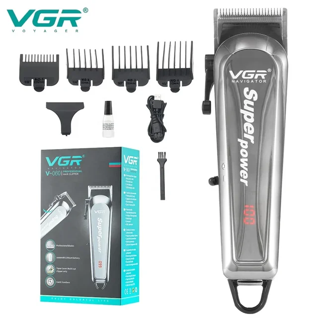 ماشین اصلاح سر و صورت VGR مدل V-060 شارژی