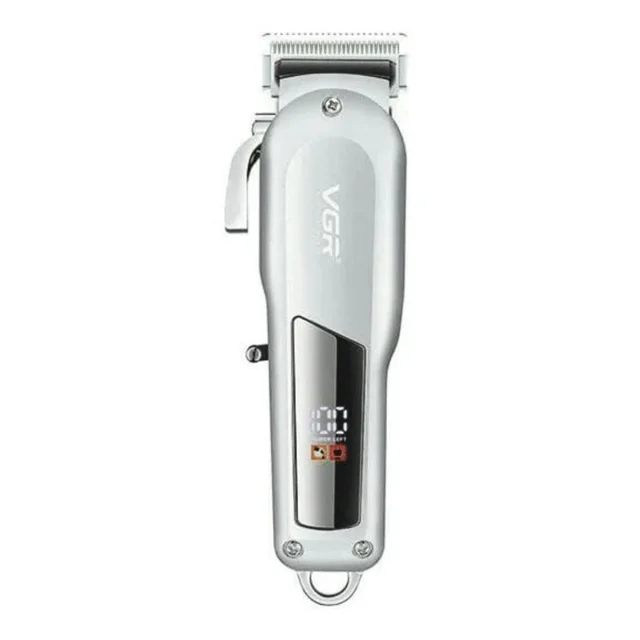 ماشین اصلاح سر و صورت VGR مدل V-278 حرفه‌ای شارژی با نمایشگر دیجیتال