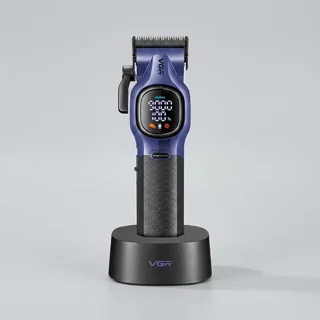 ماشین اصلاح حرفه‌ای VGR مدل V-886C با تیغه سرامیکی و پوشش DLC