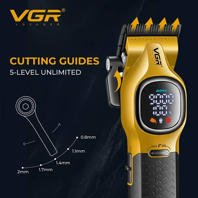 VGR V-886C Professional Hair Clipper with Ceramic & DLC Blade