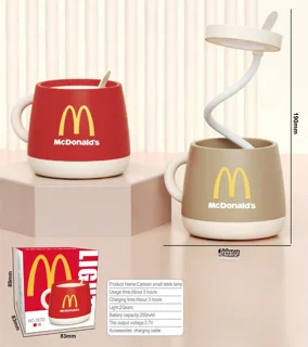 چراغ خواب و مطالعه و جامدادی طرح مک دونالد (McDonalds) شارژی
