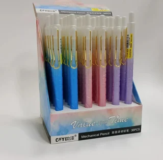 مداد نوکی فانتزی برند O&FY سایز 0.5 وارداتی بسته ۳۶ عددی