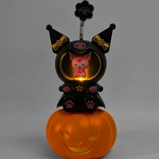 چراغ خواب و مداد تراش فانتزی طرح کدو هالووین مدل کرومی (kuromi)